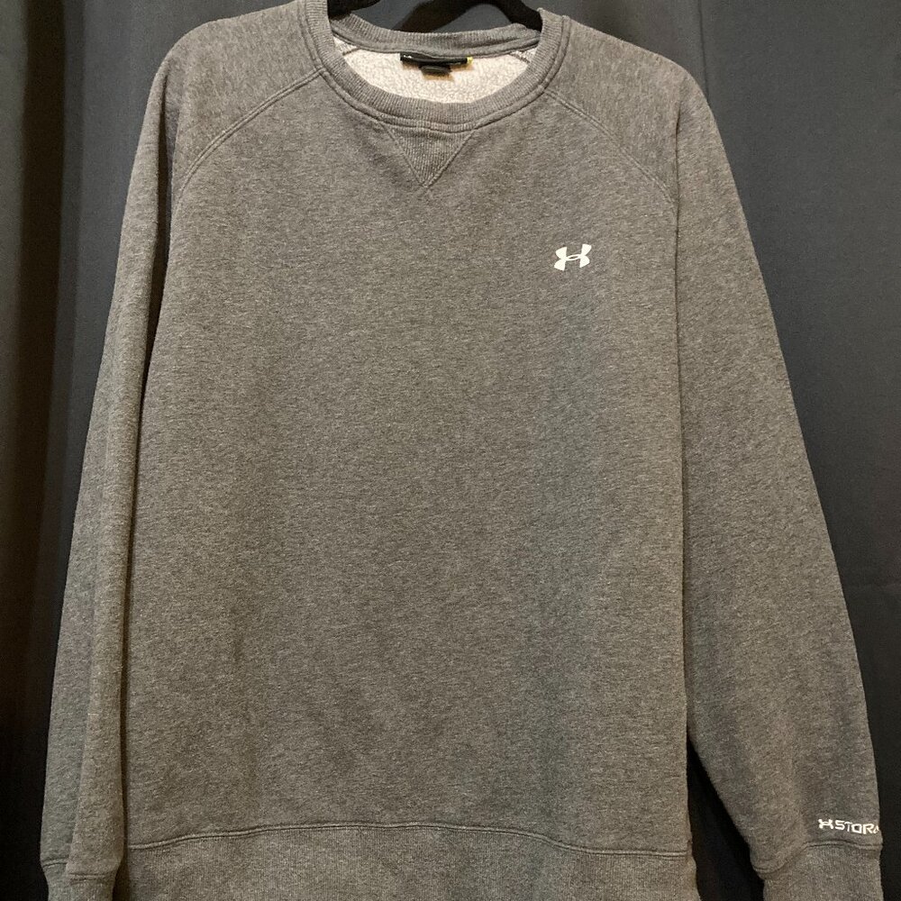 Under Armour Storm Sweatshirt  Large Mens  Gray Loose
